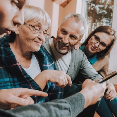 a group of people supporting people in need